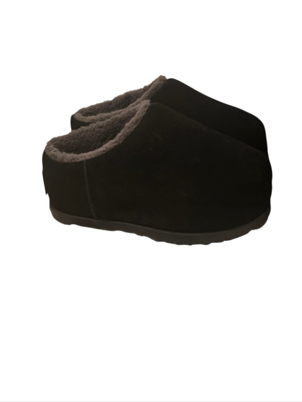 UGG Pumped Slides Black 8 1158215 Suede New - Picture 3 of 9